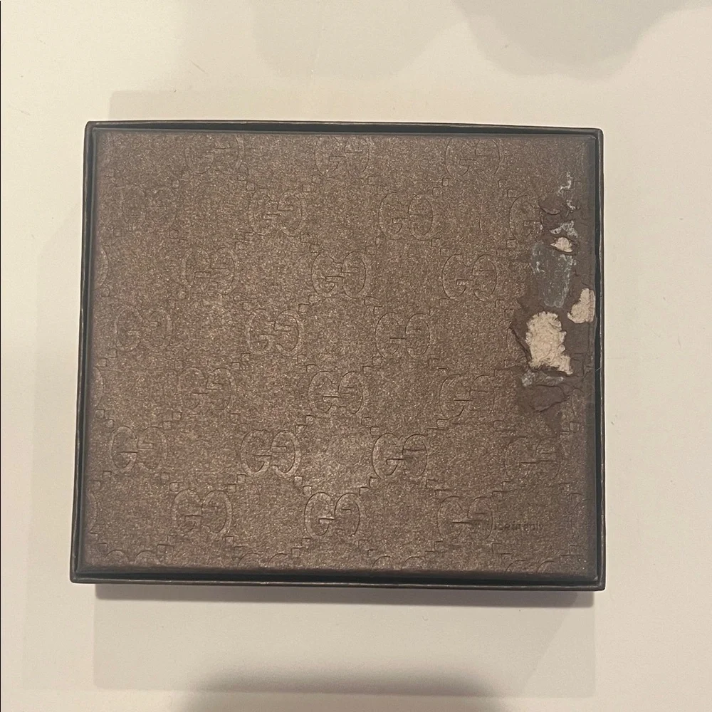 Gucci Dark Brown Embossed Box Empty Great for wallets